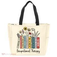 Occupational Therapy Wildflower Book Ot Therapist Assistant Tote Bag thumb 0