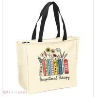 Occupational Therapy Wildflower Book Ot Therapist Assistant Tote Bag thumb 2