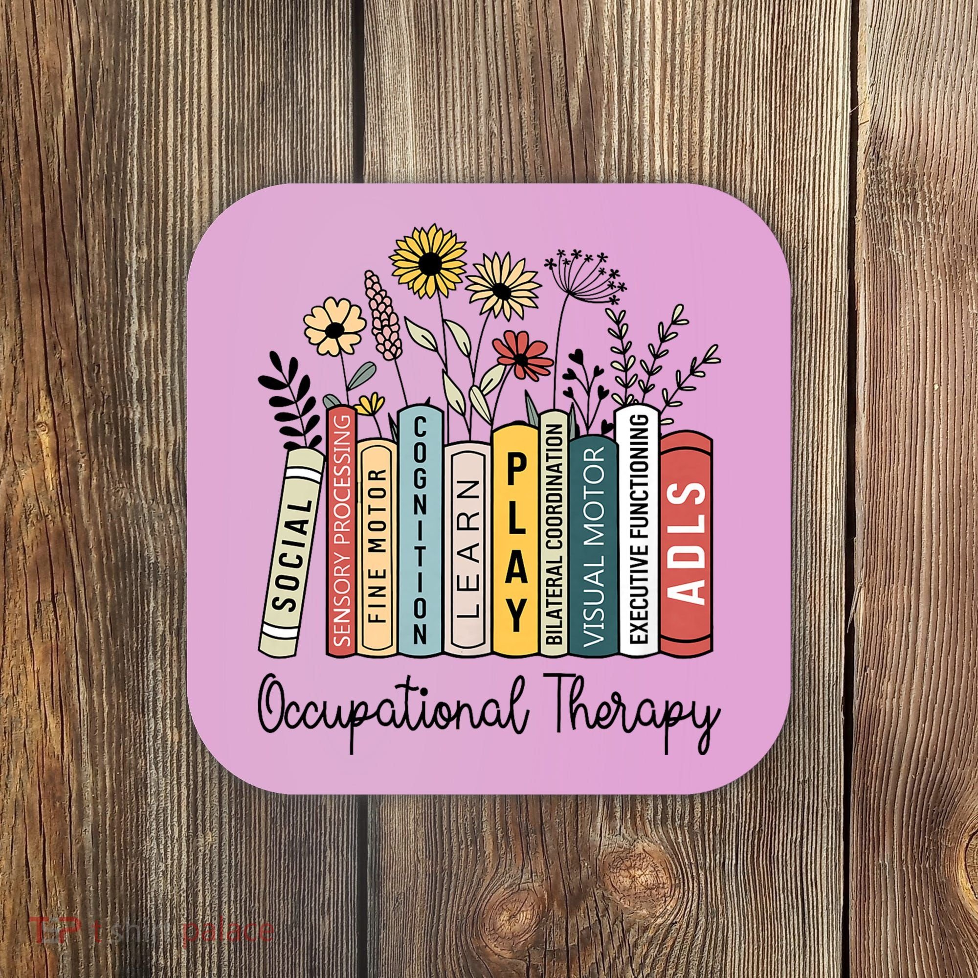Occupational Therapy Wildflower Book Ot Therapist Assistant Coaster