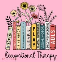 Occupational Therapy Wildflower Book Ot Therapist Assistant Coaster thumb 2