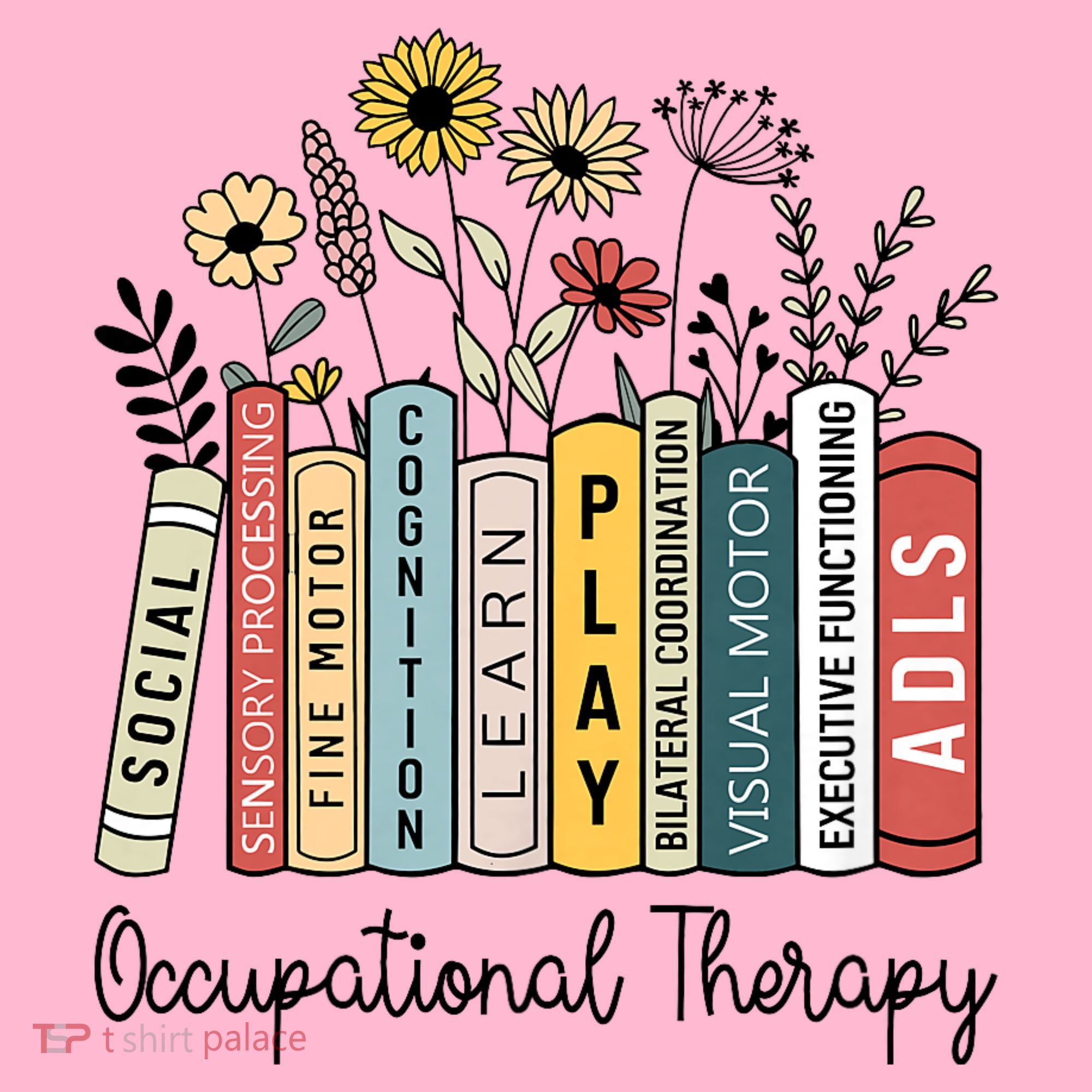Occupational Therapy Wildflower Book Ot Therapist Assistant Coaster