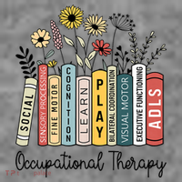 Occupational Therapy Wildflower Book Ot Therapist Assistant Toddler Hoodie thumb 2