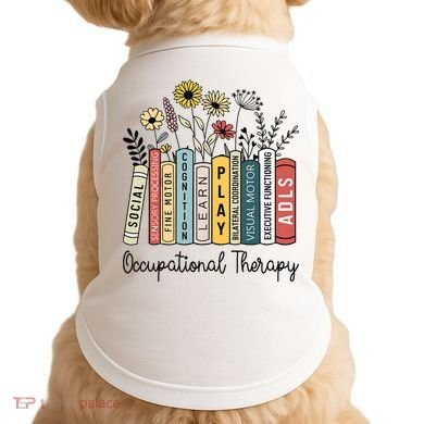 Occupational Therapy Wildflower Book Ot Therapist Assistant Doggie Tank