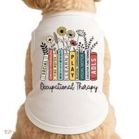 Occupational Therapy Wildflower Book Ot Therapist Assistant Doggie Tank thumb 0