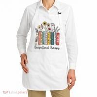 Occupational Therapy Wildflower Book Ot Therapist Assistant Apron thumb 2