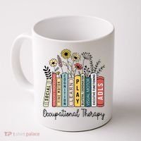 Occupational Therapy Wildflower Book Ot Therapist Assistant Coffee Mug thumb 0
