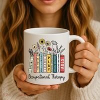 Occupational Therapy Wildflower Book Ot Therapist Assistant Coffee Mug thumb 3