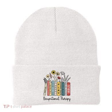 Occupational Therapy Wildflower Book Ot Therapist Assistant Beanie