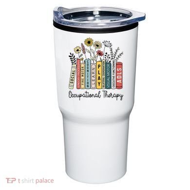 Occupational Therapy Wildflower Book Ot Therapist Assistant Tumbler