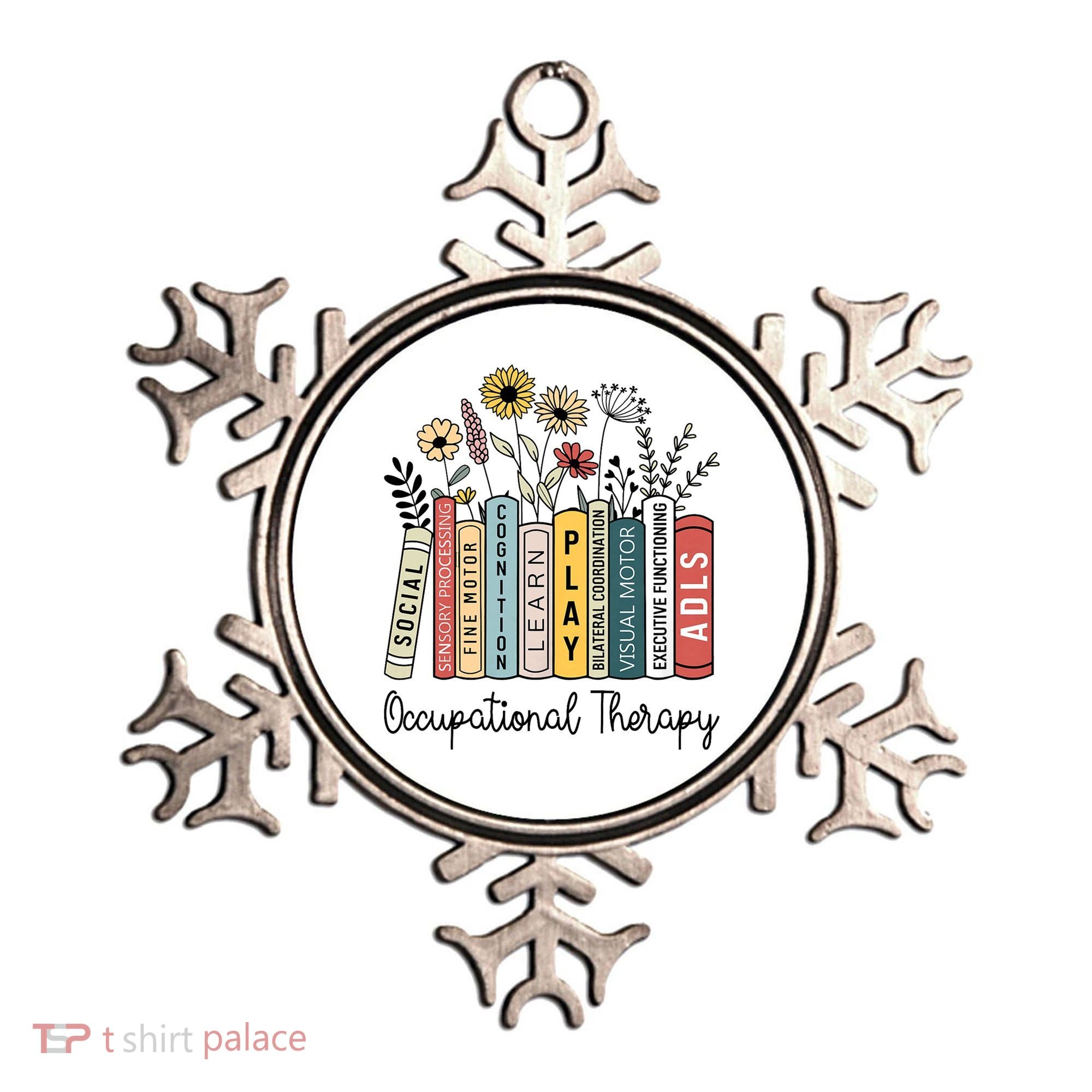 Occupational Therapy Wildflower Book Ot Therapist Assistant Ornament