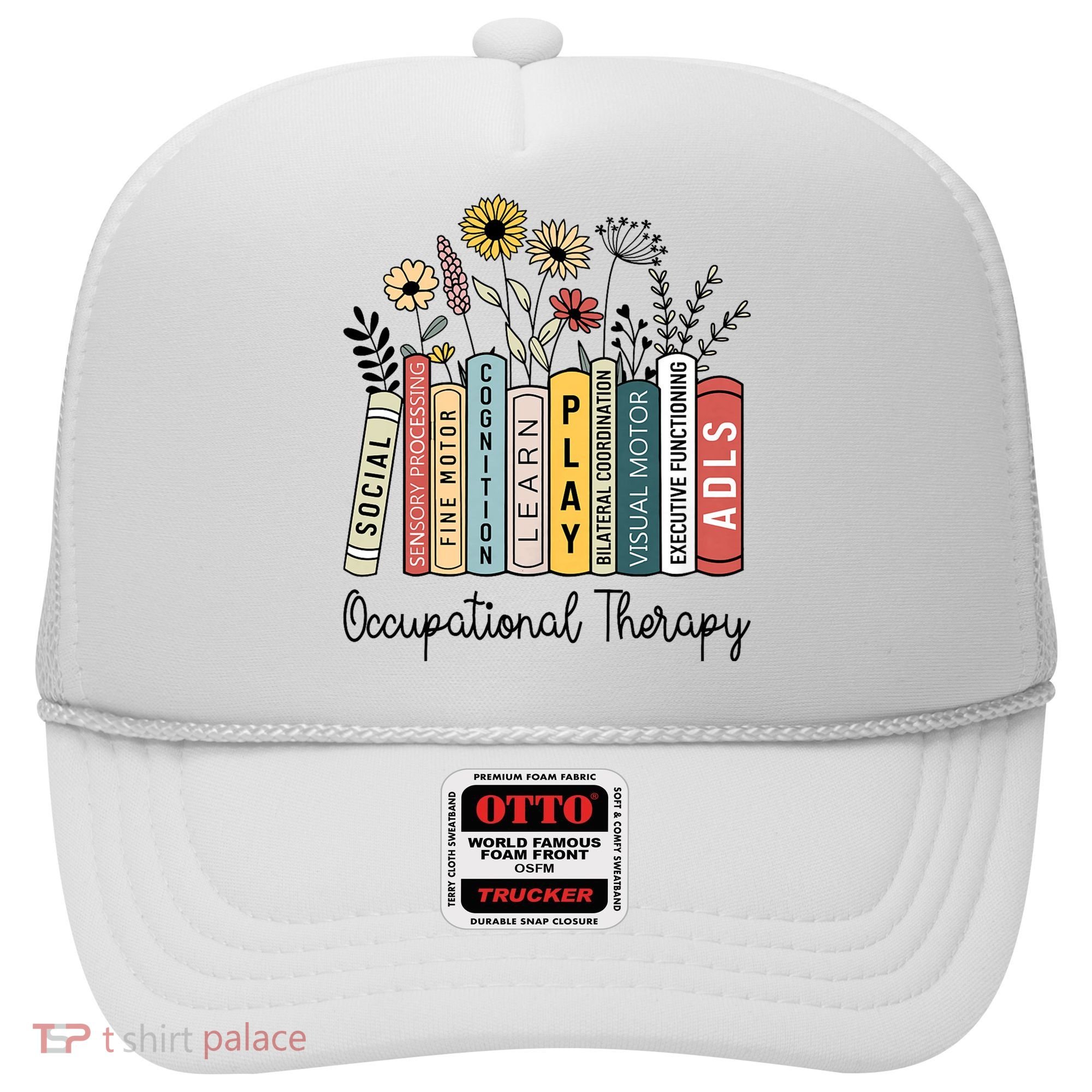 Occupational Therapy Wildflower Book Ot Therapist Assistant Hat