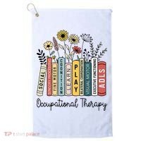 Occupational Therapy Wildflower Book Ot Therapist Assistant Golf Towel thumb 0