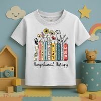 Occupational Therapy Wildflower Book Ot Therapist Assistant Toddler T-Shirt thumb 3