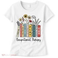 Occupational Therapy Wildflower Book Ot Therapist Assistant Women's T-Shirt thumb 0
