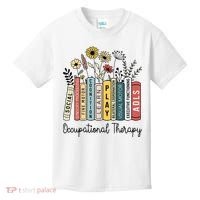 Occupational Therapy Wildflower Book Ot Therapist Assistant Kids T-Shirt thumb 0