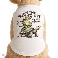 On The Way To Get My Shit Togther Cowboy Frog Turtle Doggie Tank thumb 0