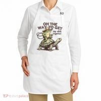 On The Way To Get My Shit Togther Cowboy Frog Turtle Apron thumb 2