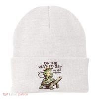On The Way To Get My Shit Togther Cowboy Frog Turtle Beanie thumb 0