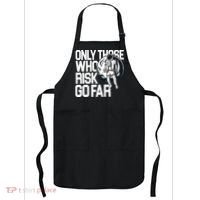 Only Those Who Risk Go Far Astronaut Apron thumb 0