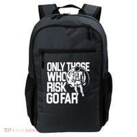 Only Those Who Risk Go Far Astronaut Backpack thumb 0