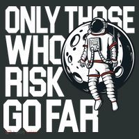 Only Those Who Risk Go Far Astronaut Coaster thumb 2