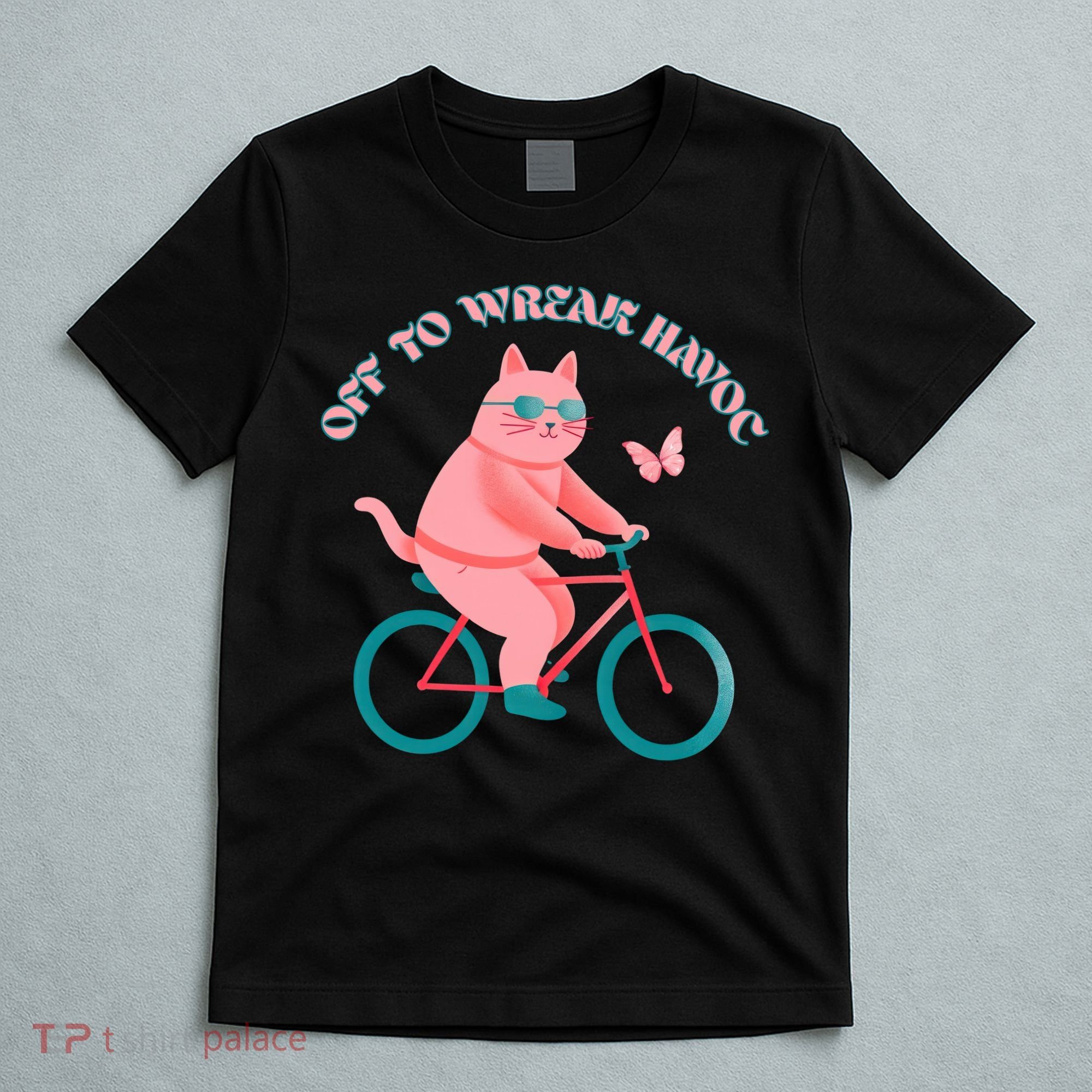 Off To Wreak Havoc Funny Cat T-Shirt