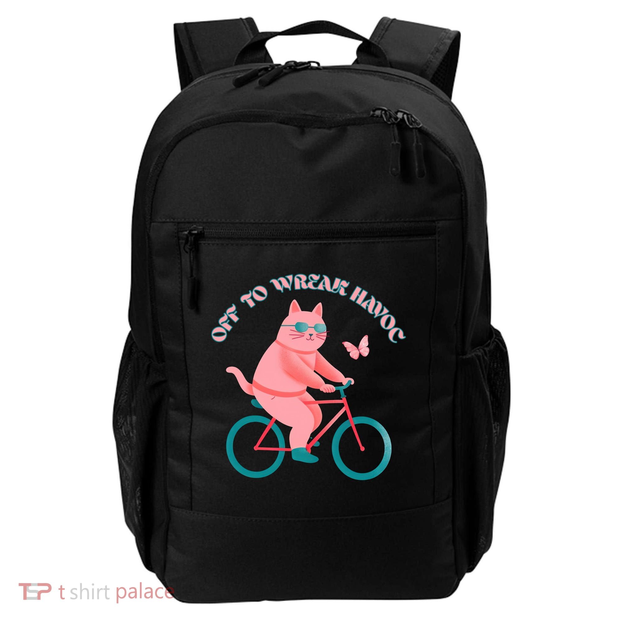 Off To Wreak Havoc Funny Cat Backpack