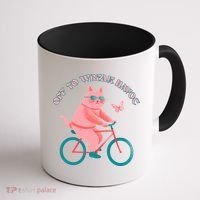 Off To Wreak Havoc Funny Cat Coffee Mug thumb 1
