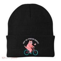 Off To Wreak Havoc Funny Cat Beanie thumb 0