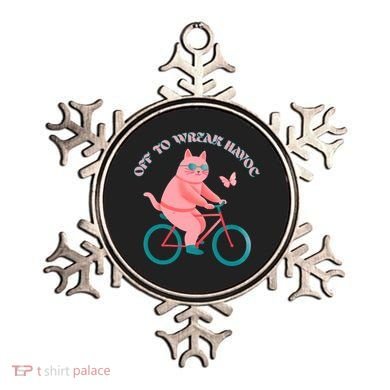 Off To Wreak Havoc Funny Cat Ornament