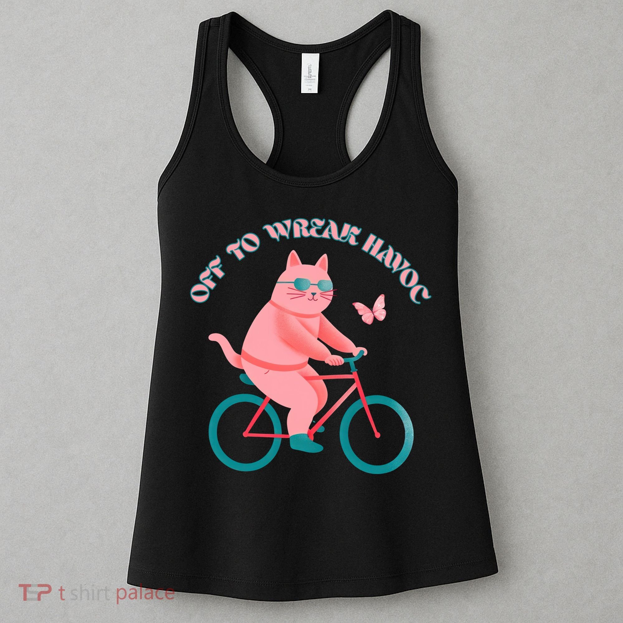 Off To Wreak Havoc Funny Cat Women's Tank Top