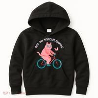 Off To Wreak Havoc Funny Cat Kids Hoodie thumb 0
