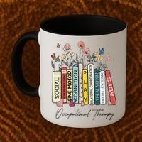 Occupational Therapy Wildflower Book OT Therapist Assistant Coffee Mug thumb 2