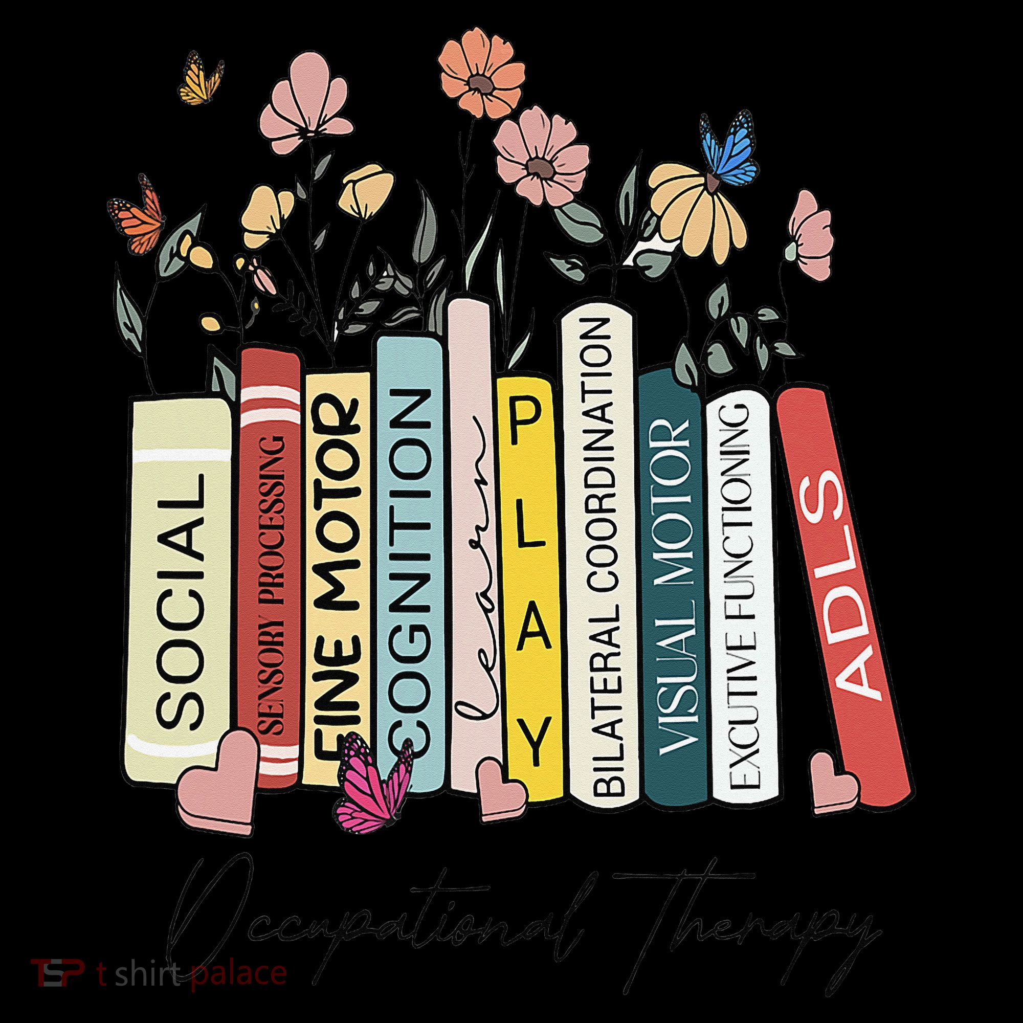 Occupational Therapy Wildflower Book OT Therapist Assistant Coffee Mug