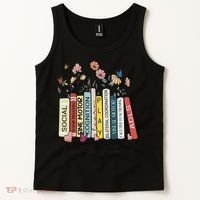 Occupational Therapy Wildflower Book OT Therapist Assistant Tank Top thumb 2