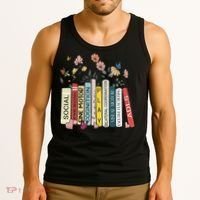 Occupational Therapy Wildflower Book OT Therapist Assistant Tank Top thumb 3