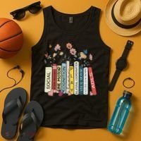 Occupational Therapy Wildflower Book OT Therapist Assistant Tank Top thumb 4