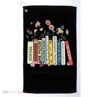 Occupational Therapy Wildflower Book OT Therapist Assistant Golf Towel thumb 0