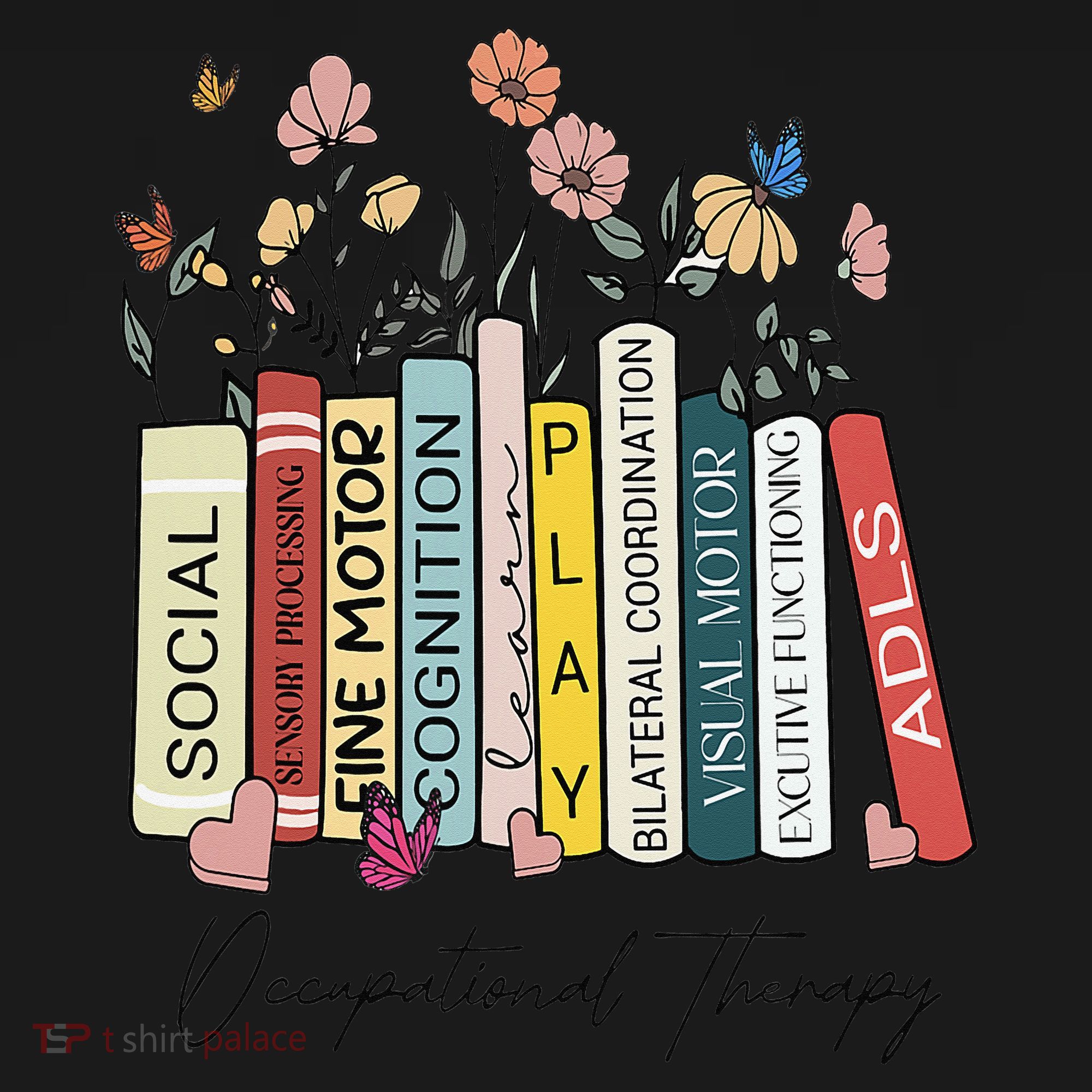 Occupational Therapy Wildflower Book OT Therapist Assistant Visor