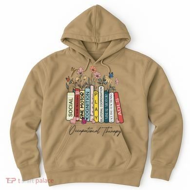 Occupational Therapy Wildflower Book OT Therapist Assistant Hoodie