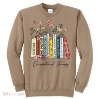 Occupational Therapy Wildflower Book OT Therapist Assistant Sweatshirt thumb 0