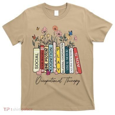 Occupational Therapy Wildflower Book OT Therapist Assistant T-Shirt