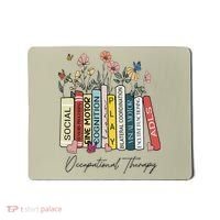 Occupational Therapy Wildflower Book OT Therapist Assistant Mousepad thumb 0