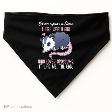 Once There Was A Who Loved Opossums USA-Made Doggie Bandana