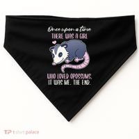 Once There Was A Who Loved Opossums USA-Made Doggie Bandana thumb 0