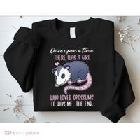 Once There Was A Who Loved Opossums Sweatshirt thumb 2