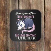 Once There Was A Who Loved Opossums Coaster thumb 0