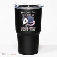 Once There Was A Who Loved Opossums Tumbler thumb 0