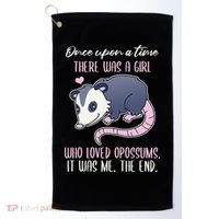 Once There Was A Who Loved Opossums Golf Towel thumb 0