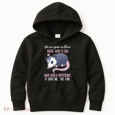 Once There Was A Who Loved Opossums Kids Hoodie